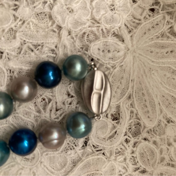 Honora Pearls BLUES 20” Multicolor Pearl Necklace GORGEOUS BLUE MOON COLLECTION - Picture 6 of 8